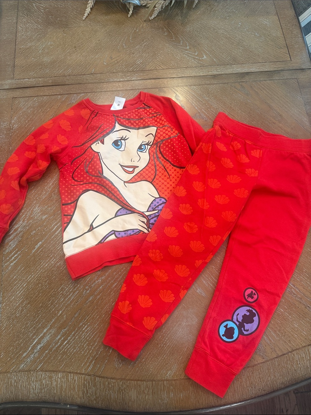 Disney Red Ariel Graphic Sweats
